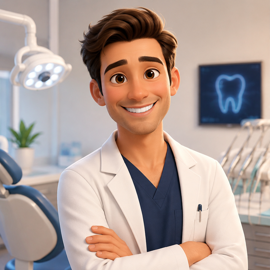 Stock portrait — Dr. Poojit at Dr Poojit's Orthodontic Centre